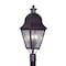 Livex Lighting Amwell 3 Light Bronze Outdoor Post Top L 2556-07 - alternate 1