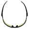 Kleenguard V30 Nemesis Safety Glasses, Anti-Scratch, Wraparound, Black Frame, Amber Lens 25659 - alternate 3