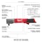 Milwaukee Tool M12 FUEL 1/2" Right Angle Impact Wrench w/ Pin Detent + M12 XC 4.0 Battery 2565P-20, 48-11-2440 - alternate 5