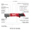 Milwaukee Tool M12 FUEL 1/2" Right Angle Impact Wrench w/ Friction Ring + M12 XC 4.0 Battery Pack 2565-20, 48-11-2440 - alternate 4