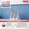 Delta Dual Handle Centerset Lavatory Faucet, 4" Mount, Chrome 3-hole 4" installation Hole 2594-MPU-DST - alternate 5