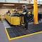 Notrax Antifatigue Mat, 64 in L x 38 in W, 7/8 in Thickness, Rubber, Drainage Holes, Black 549S3864YB - alternate 6
