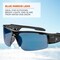 Ergodyne DAGR, Safety Glasses, Uncoated, Blue Mirror Lens, Black Frame, Half-Frame DAGR - alternate 3