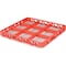 Carlisle Foodservice Dvde Glss Rack Ext, 1.78", Orn, 9 Comp, PK6 RE9C24 - alternate 3