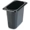 Carlisle Foodservice Food Pan PC, 6", DP, 1/9, Blk, PK6 3068803 - alternate 1