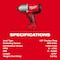 Milwaukee Tool M18 Brushless 1/2 in. High Torque Impact Wrench with Friction Ring (Tool Only) 2666-20 - alternate 2