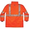 Ergodyne Hooded Jacket, Polyester, Class 3 Type R, Orange, L 8385 - alternate 9