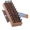 Carlisle Foodservice Oven/Grill Brush, Scrapr/Flat Stl Bristle, Natural, Hardwood 36372500 - alternate 4