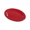 Carlisle Foodservice Melamine Platter Tray, 12"x9", Red, PK12 3308205 - alternate 1