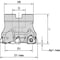 Widia Indexable Profiling End Mill, M370 Series, High Speed Steel, 2.00mm Depth of Cut M370D100Z07WO12 - alternate 2