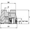 Widia Indexable Profiling End Mill, VSM490-15 Series, High Speed Steel, 15.00mm Depth of Cut 5710523 - alternate 1