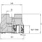 Widia Indexable Face Mill, VSM490-15 Series, 1.5000" Max Cut Dia, High Speed Steel, 0.5910 in Depth of Cut 5710593 - alternate 1