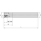 Widia Indexable Square Shoulder End Mill, VSM490-15 Series, 1.2500" Max Cut Dia, High Speed Steel 5873102 - alternate 2