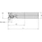 Widia Indexable Profiling End Mill, VHSC Series, High Speed Steel, 16.00mm Depth of Cut VHSC032Z03A32XD16 - alternate 1