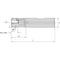 Widia Indexable Profiling End Mill, VSM490-10 Series, High Speed Steel, 10.00mm Depth of Cut VSM490D020Z02B20XN10 - alternate 2