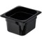 Carlisle Foodservice Food Pan PC, 4", DP, 1/6, Blk, PK6 3068403 - alternate 1