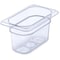 Carlisle Foodservice Food Pan PC, 4", DP, 1/9, Clr, PK6 3068707 - alternate 1