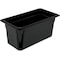 Carlisle Foodservice Food Pan PC, 6", DP, 1/3, Blk, PK6 3066203 - alternate 1