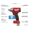Milwaukee Tool M18 FUEL w/ONE-KEY 1/2" Compact Impact Wrench w/ Pin Detent 2759-20 - alternate 3