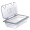 Carlisle Foodservice Hinged Univ Lid w/Hndl/Notch, 1/3 Sz, PK6 10279Z07 - alternate 3