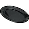Carlisle Foodservice Mlmn Ovl Platter Tray, 9.25x6.25, Blk, PK24 4356303 - alternate 1