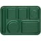 Carlisle Foodservice Lt Hand Hvy Wt, 6-Comp Tray, Grn, PK12 4398008 - alternate 3