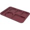 Carlisle Foodservice Lt Hand Hvy Wt, 6-Comp Tray, Cranbery, PK12 4398085 - alternate 1