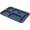 Carlisle Foodservice Right Hand 6 Comp Tray, Dark Blue, PK12 4398850 - alternate 3