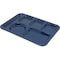 Carlisle Foodservice Lt Hand Hvy Wt, 6-Comp Tray, Dk Blue, PK12 4398050 - alternate 4