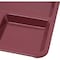Carlisle Foodservice Tray, 4-Compartment, Dark Cranberry, PK12 KL44485 - alternate 4