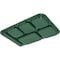 Carlisle Foodservice Right Hand 6 Comp Tray, Green, PK12 4398808 - alternate 3