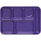 Carlisle Foodservice Right Hand 6 Comp Tray, Purple, PK12 4398887 - alternate 3