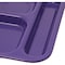 Carlisle Foodservice Right Hand 6 Comp Tray, Purple, PK12 4398887 - alternate 2