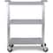 Carlisle Foodservice Fold N Go Cart 15 in x 21 in - Gray, Polyethylene, 350 lb Load Capacity, 3 Shelves, 29-1/2 in L SBC152123 - alternate 4