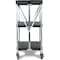 Carlisle Foodservice Fold N Go Cart 15 in x 21 in - Black, Polyethylene, 350 lb Load Capacity, 3 Shelves, 29-1/2 in L SBC152103 - alternate 2