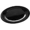 Carlisle Foodservice Wide Rim Round Platter, 19", Blk, PK4 4440603 - alternate 1