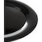 Carlisle Foodservice Wide Rim Round Platter, 19", Blk, PK4 4440603 - alternate 2