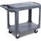 Carlisle Foodservice Flat Shelf Utility Cart, 40inx19in, Gray, Polypropylene, 500 lb Load Capacity, 2 Shelves, 40.38 in L UC194023 - alternate 8