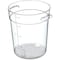 Carlisle Foodservice Round Container, 4 qt., Clr, PK12 1076407 - alternate 1