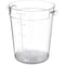 Carlisle Foodservice Round Container, 8 qt., Clr, PK12 1076607 - alternate 1
