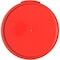 Carlisle Foodservice Round Container Lid, 6-8 qt., Red, PK12 1077205 - alternate 4
