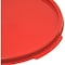 Carlisle Foodservice Round Container Lid, 6-8 qt., Red, PK12 1077205 - alternate 3