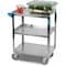 Carlisle Foodservice SS Utility Cart, 3 Shelf, 300 lb., 15.5x24" UC3031524 - alternate 3