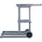 Carlisle Foodservice Short Platform Janitorial Cart, Gray JC1945S23 - alternate 5