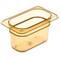 Carlisle Foodservice Food Pan HH, 4", DP, 1/9, Amber, PK6 3088713 - alternate 1