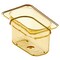 Carlisle Foodservice Food Pan HH, 4", DP, 1/9, Amber, PK6 3088713 - alternate 4
