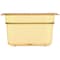Carlisle Foodservice Food Pan HH, 4", DP, 1/9, Amber, PK6 3088713 - alternate 3