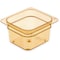 Carlisle Foodservice Food Pan HH, 4", DP, 1/6, Amber, PK6 3088413 - alternate 1