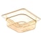 Carlisle Foodservice Food Pan HH, 2.5", DP, 1/6, Amber, PK6 3088313 - alternate 2