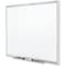 Acco Dry Erase Board, Melamine, 36 in, 60 in, Aluminum Frame, White S535 - alternate 4